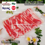 Beef rib PLATE RIB-OFF boneless US USDA NEBRASKA steak cuts 1" 2.5cm (price/kg 5-6pcs)